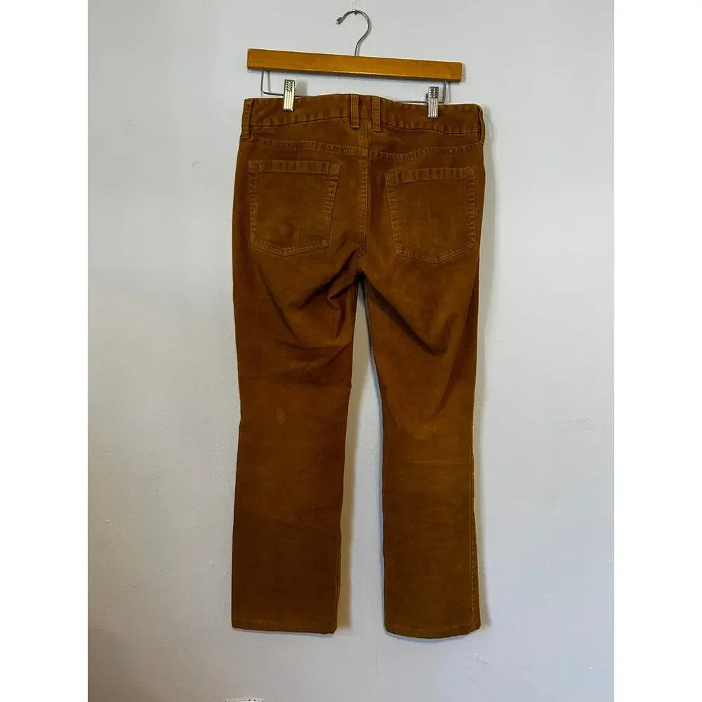 Brown J Crew Favorite Fit Loose Straight Corduroy Pants  - (Women's 28S‎ | 32S)